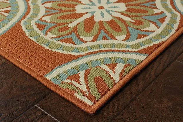 Montego 8323D Orange/ Ivory Rug