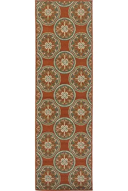 Montego 8323D Orange/ Ivory Rug