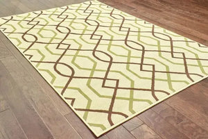 Montego 896J Ivory/ Brown Rug