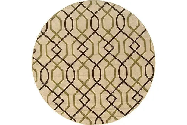 Montego 896J Ivory/ Brown Rug