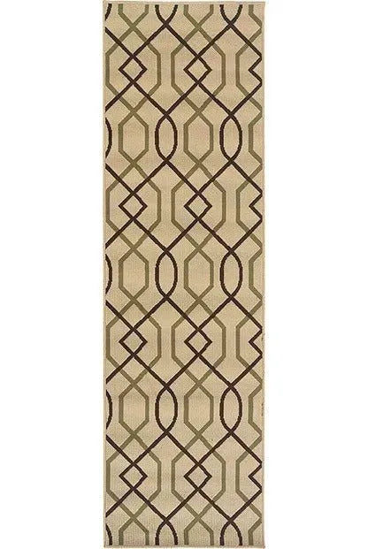 Montego 896J Ivory/ Brown Rug