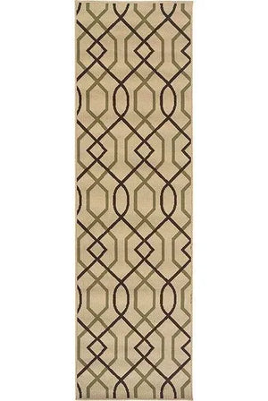 Montego 896J Ivory/ Brown Rug