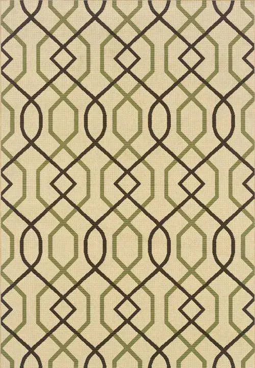 Montego 896J Ivory/ Brown Rug