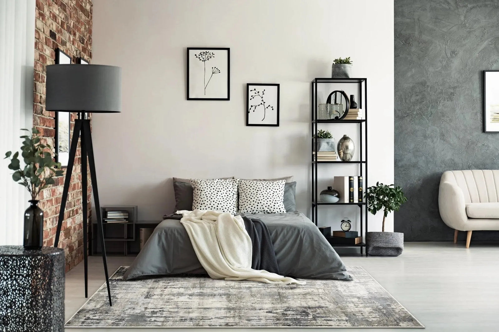 Montreal 4751 Moderne Grey Rug