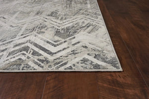 Montreal 4758 Chevron Grey Rug
