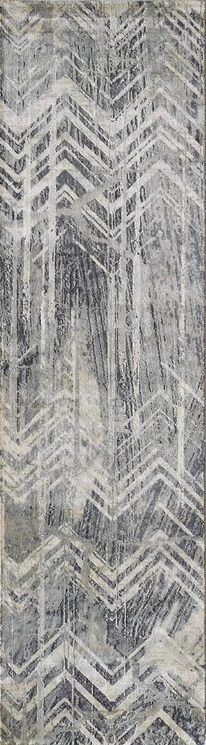 Montreal 4758 Chevron Grey Rug