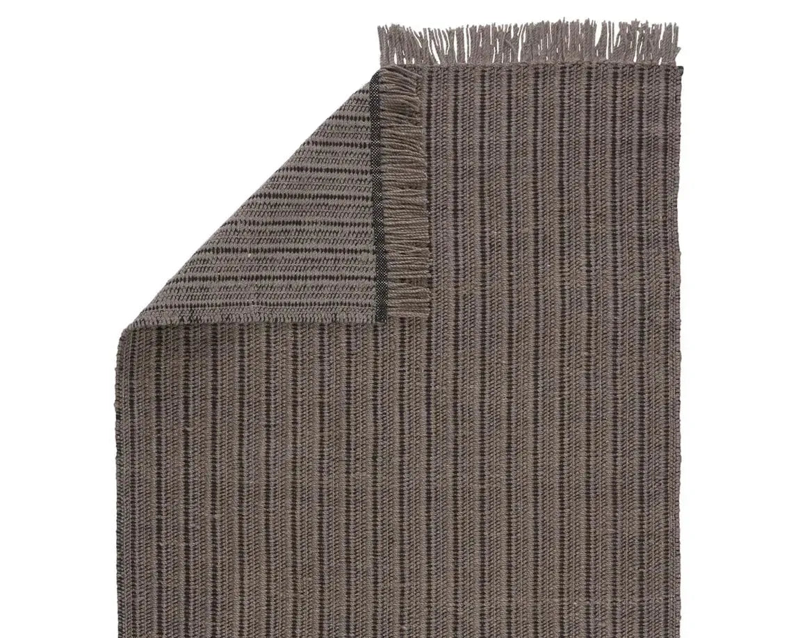 Morning Mantra MMR03 Dark Taupe/Black Rug