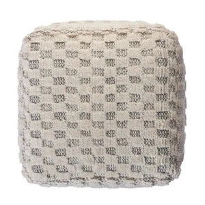 Morningside 99765BKN Black/Natural Pouf