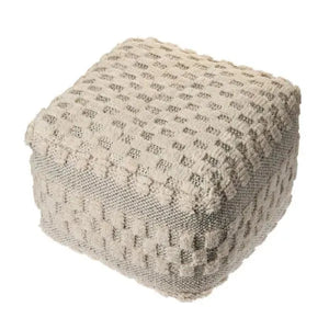 Morningside 99765BKN Black/Natural Pouf