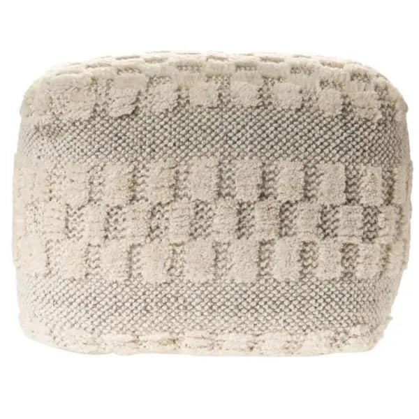 Morningside 99765BKN Black/Natural Pouf