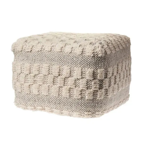 Morningside 99765BKN Black/Natural Pouf