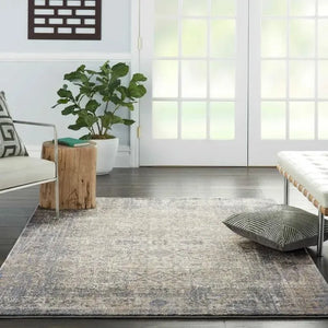 Moroccan Celebration by Kathy Ireland KI3M1 Ivory/Slate Rug