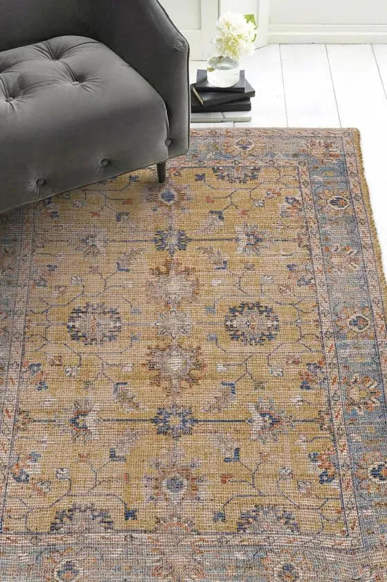 Morris 2231 Karissa Gold/Lt. Blue Rugs