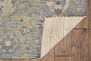 Morris 2232 Gramercy Blue/Yellow Rugs