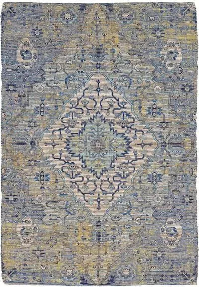 Morris 2232 Gramercy Blue/Yellow Rugs
