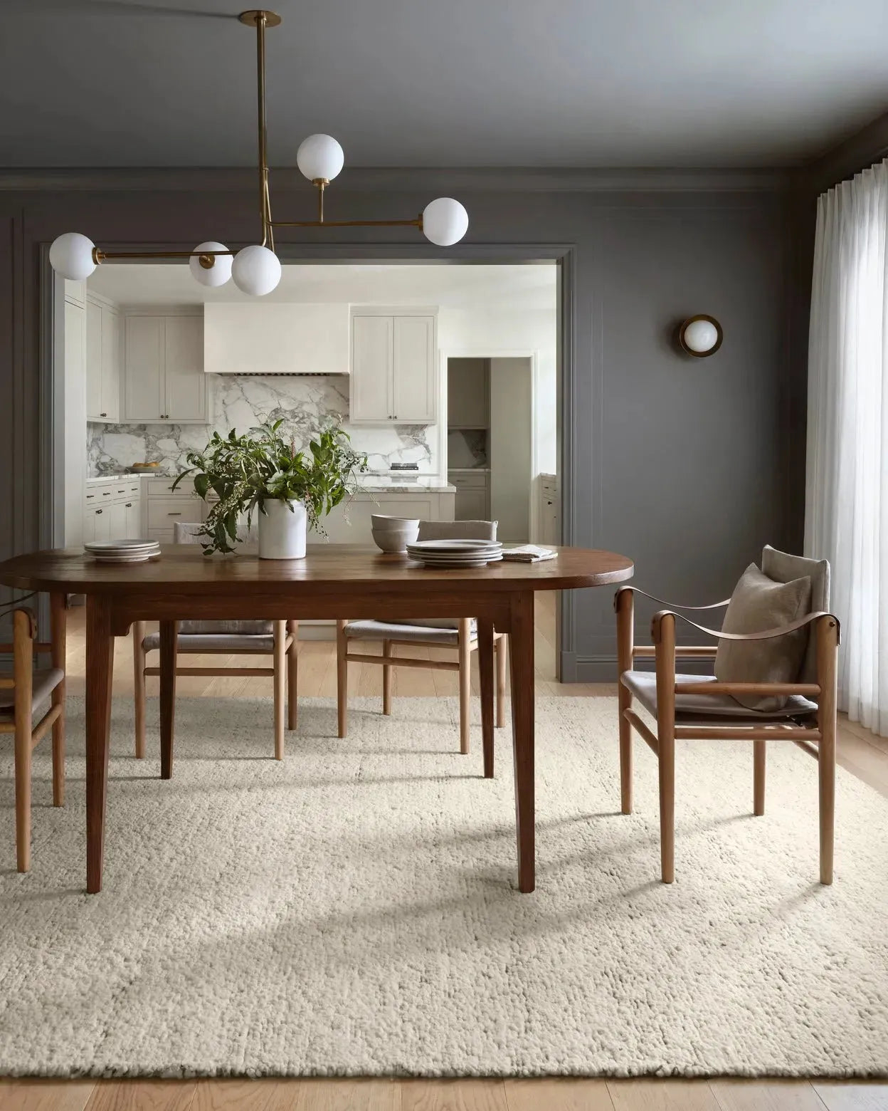 Mulholland MUL-02 Silver/Natural Rug