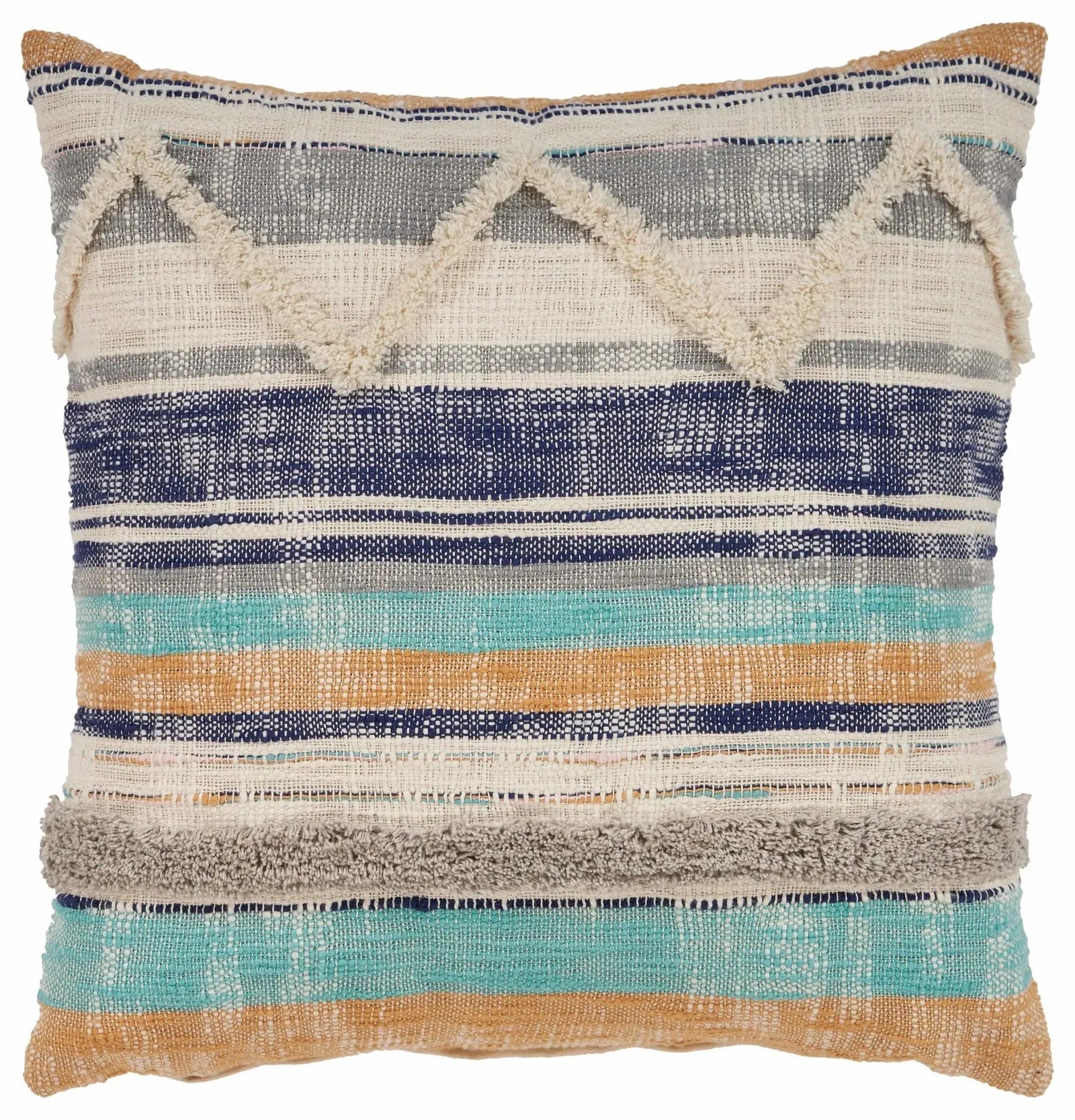 Multi Geometric Chevron LR07347 Throw Pillow