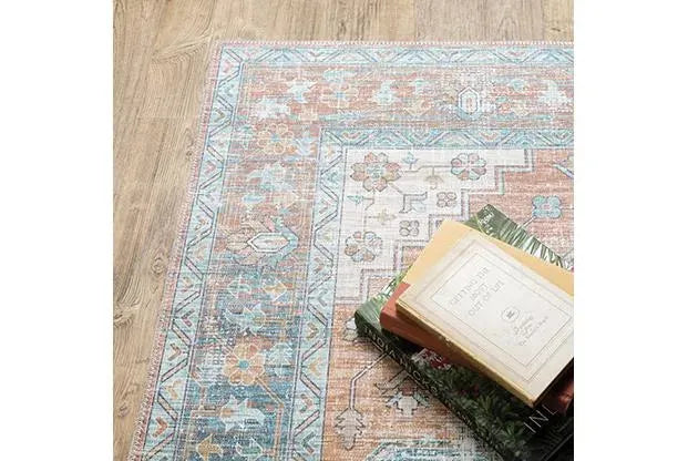 Myers Park Myp03 Rust/Blue Rug