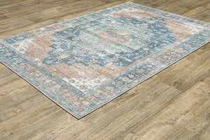 Myers Park MYP03 Rust/Blue Rug