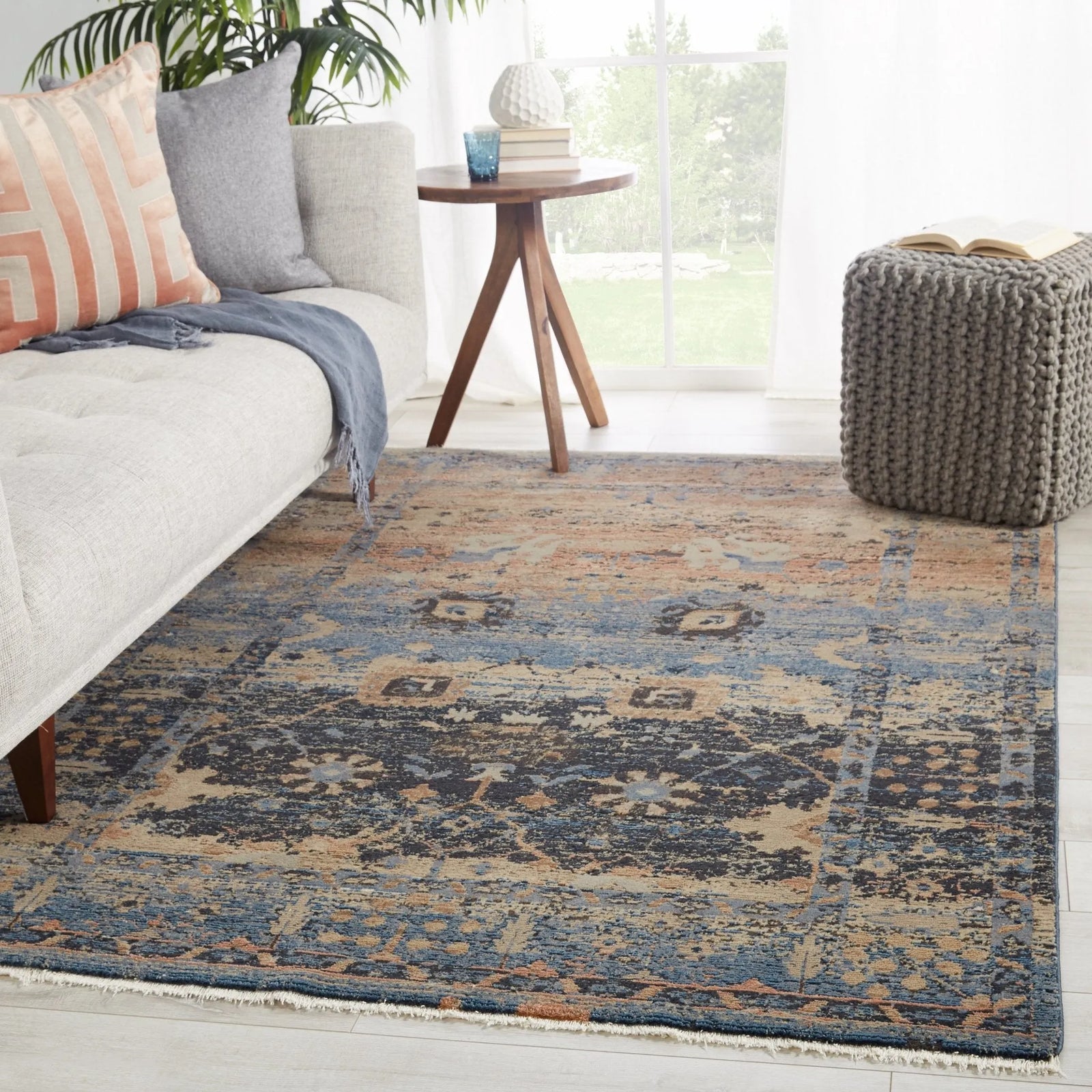 Myriad Myd01 Caruso Blue/Taupe Rug