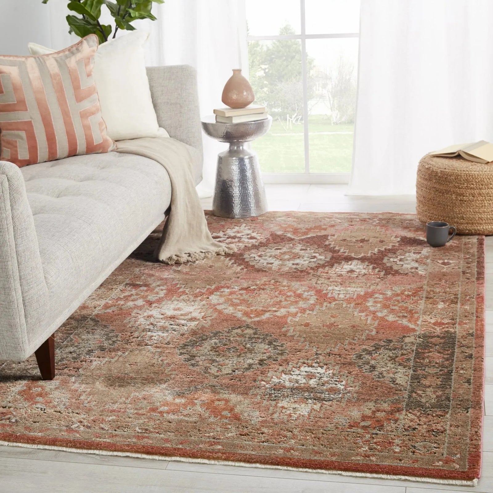 Myriad Myd07 Lia Rust/Pink Rug