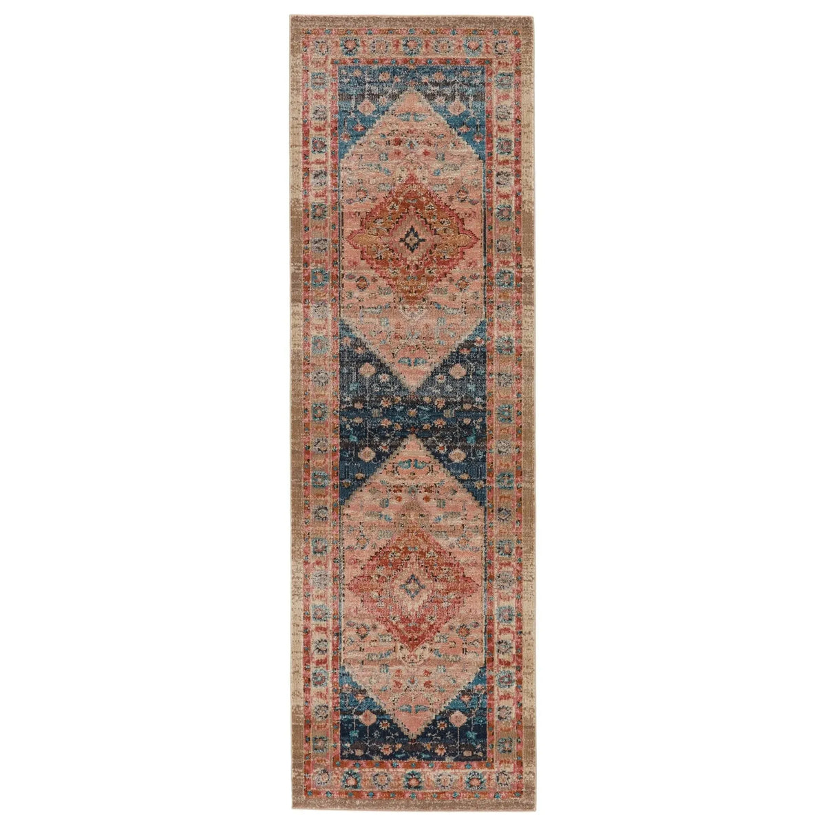 Myriad Myd08 Elizar Blush/Dark Blue Rug