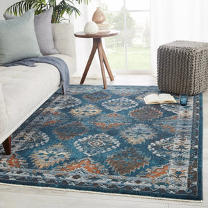 Myriad Myd10 Lia Blue/Rust Rug