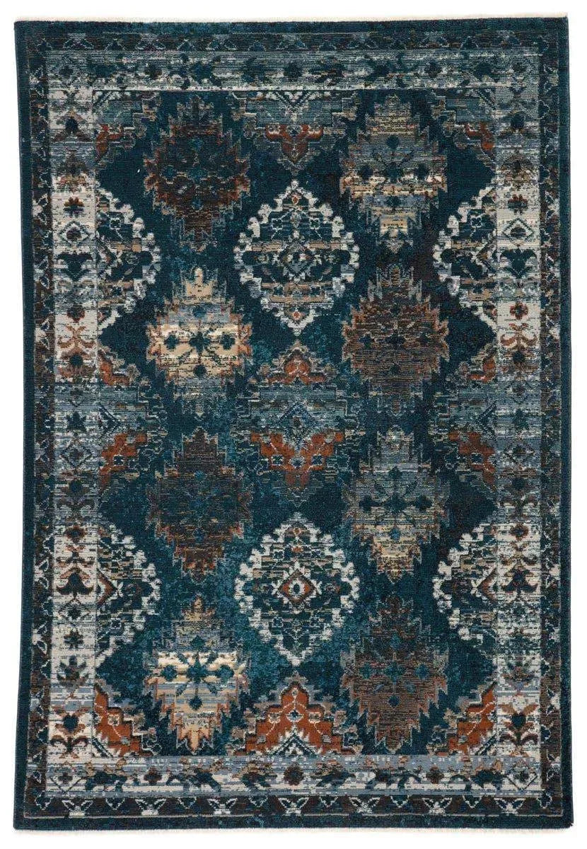Myriad Myd10 Lia Blue/Rust Rug
