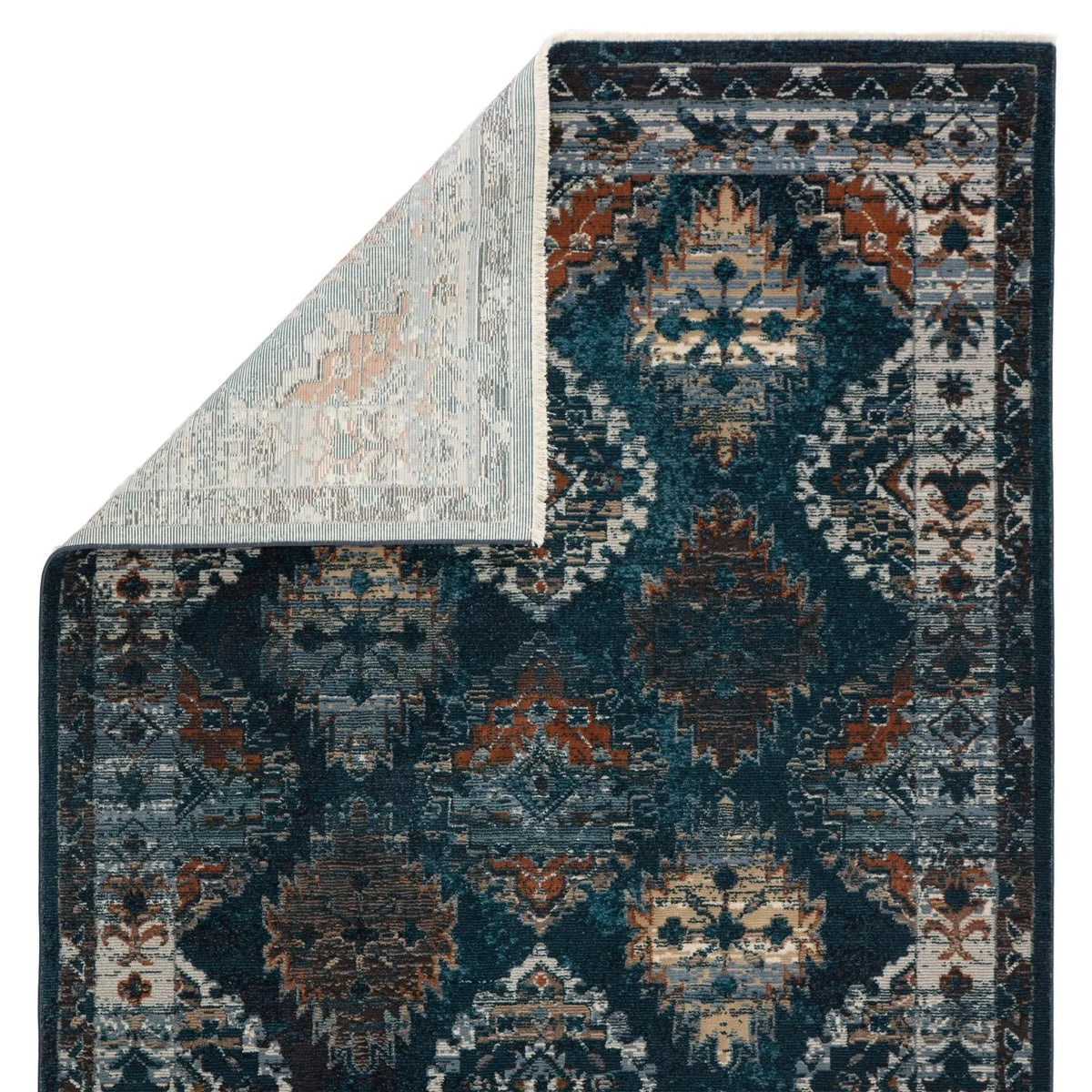Myriad Myd10 Lia Blue/Rust Rug
