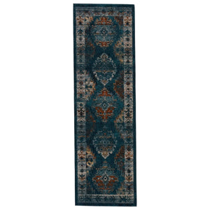 Myriad Myd10 Lia Blue/Rust Rug