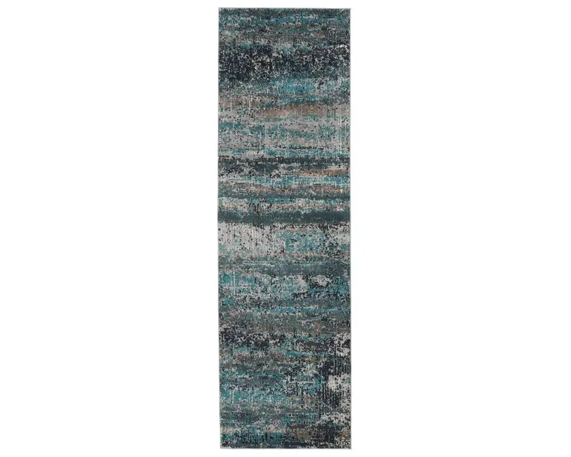 Myriad MYD21 Grey/Teal Blue Rug