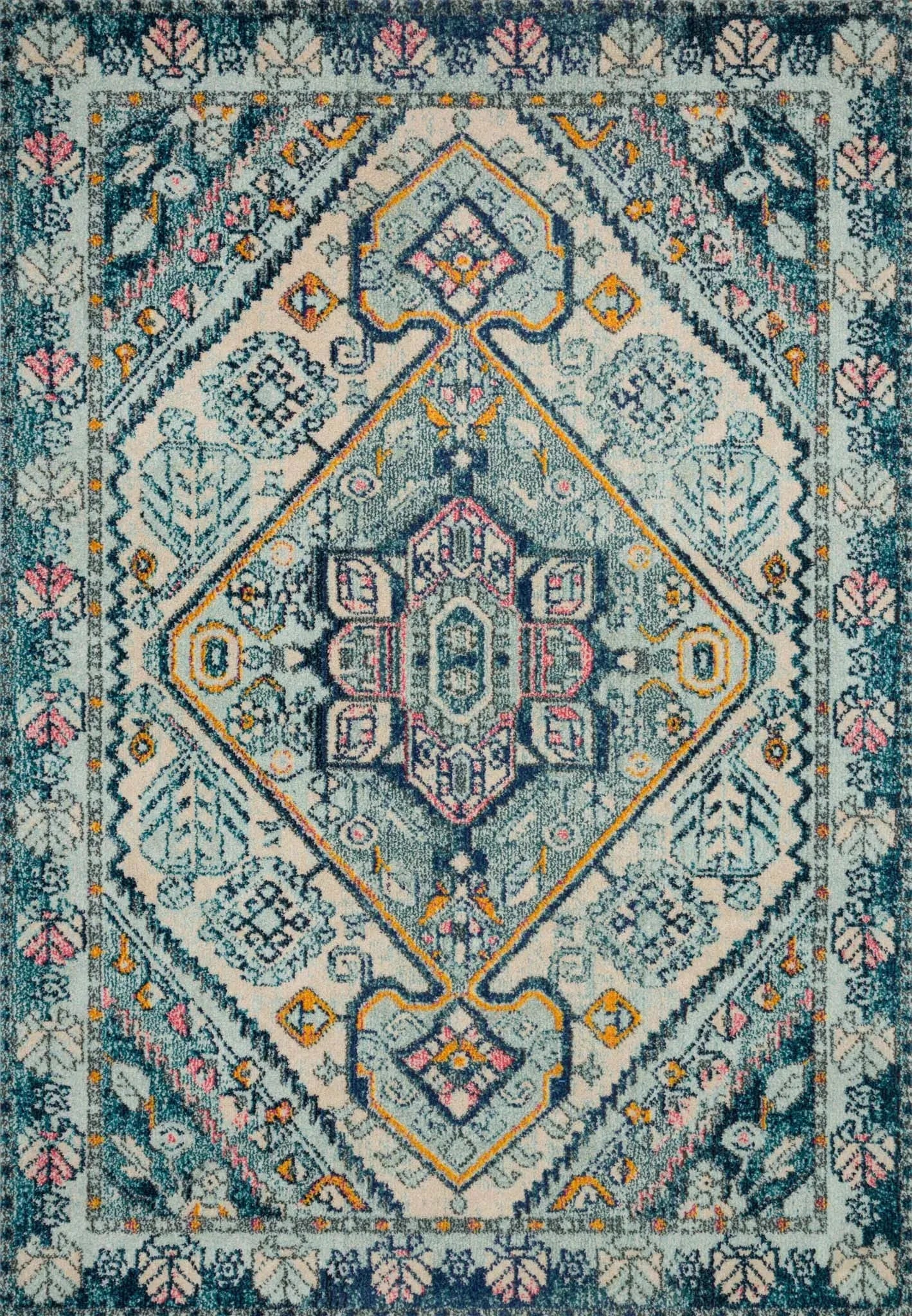 Nadia NN-03 Aqua/Navy Rug