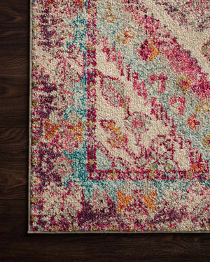 Nadia NN-03 Aqua/Pink Rug