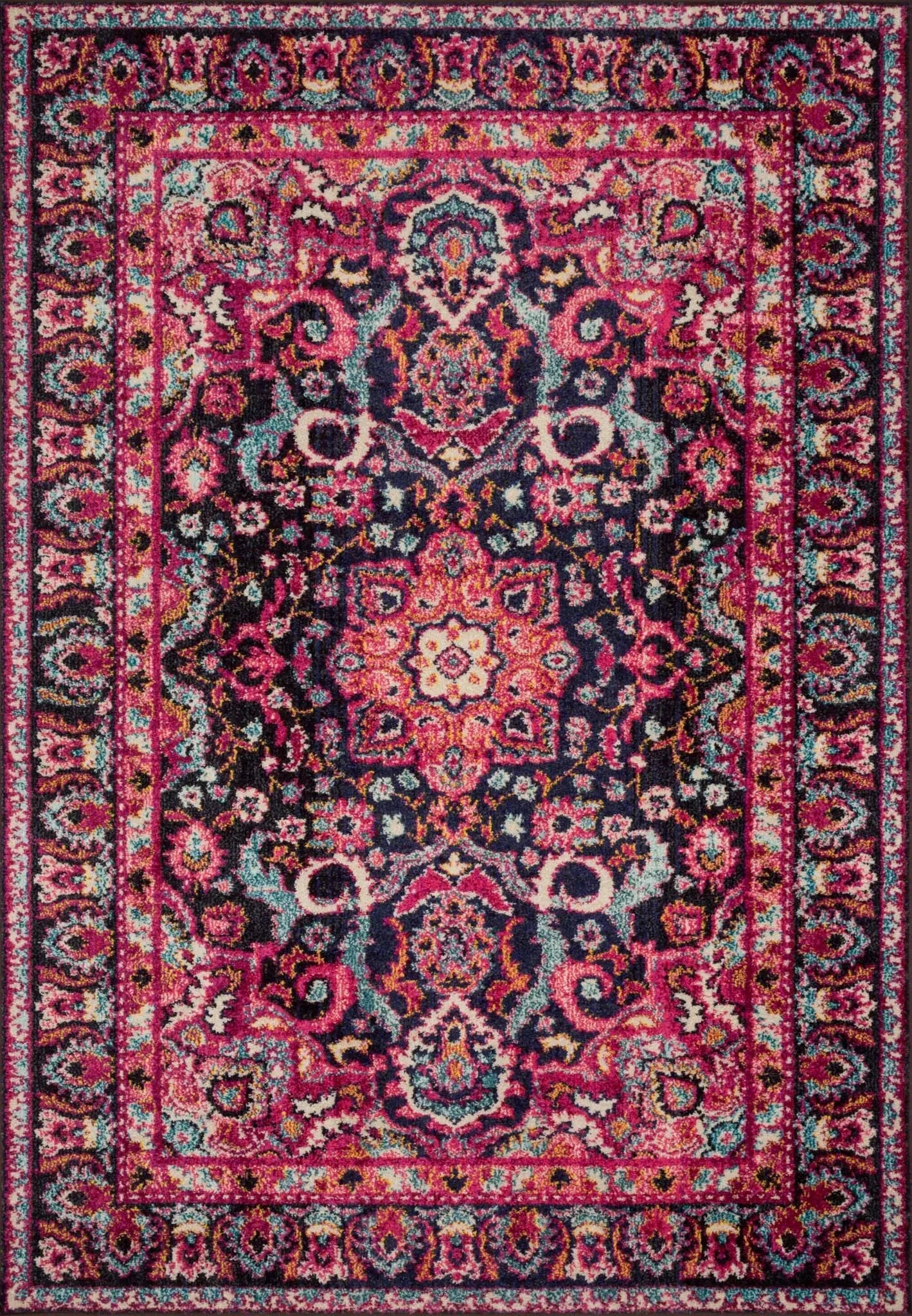 Nadia NN-06 Midnight/Pink Rug