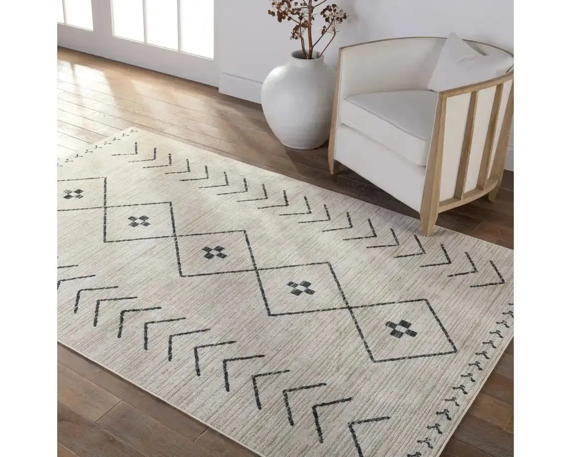 Nadine NDN01 Dark Slate/Tan Rug