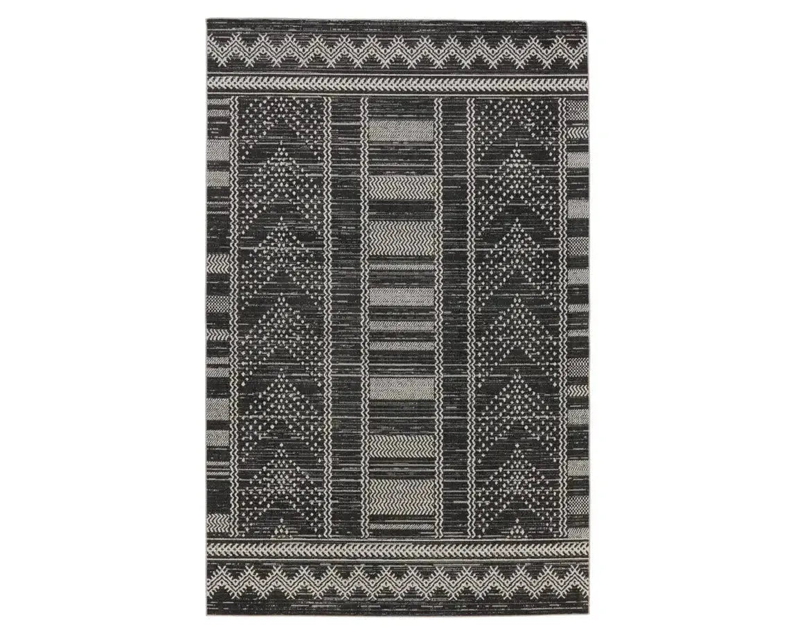 Nadine NDN02 Grey/Black Rug