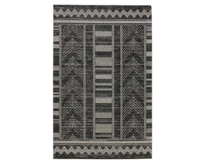 Nadine NDN02 Grey/Black Rug