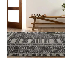 Nadine NDN02 Grey/Black Rug