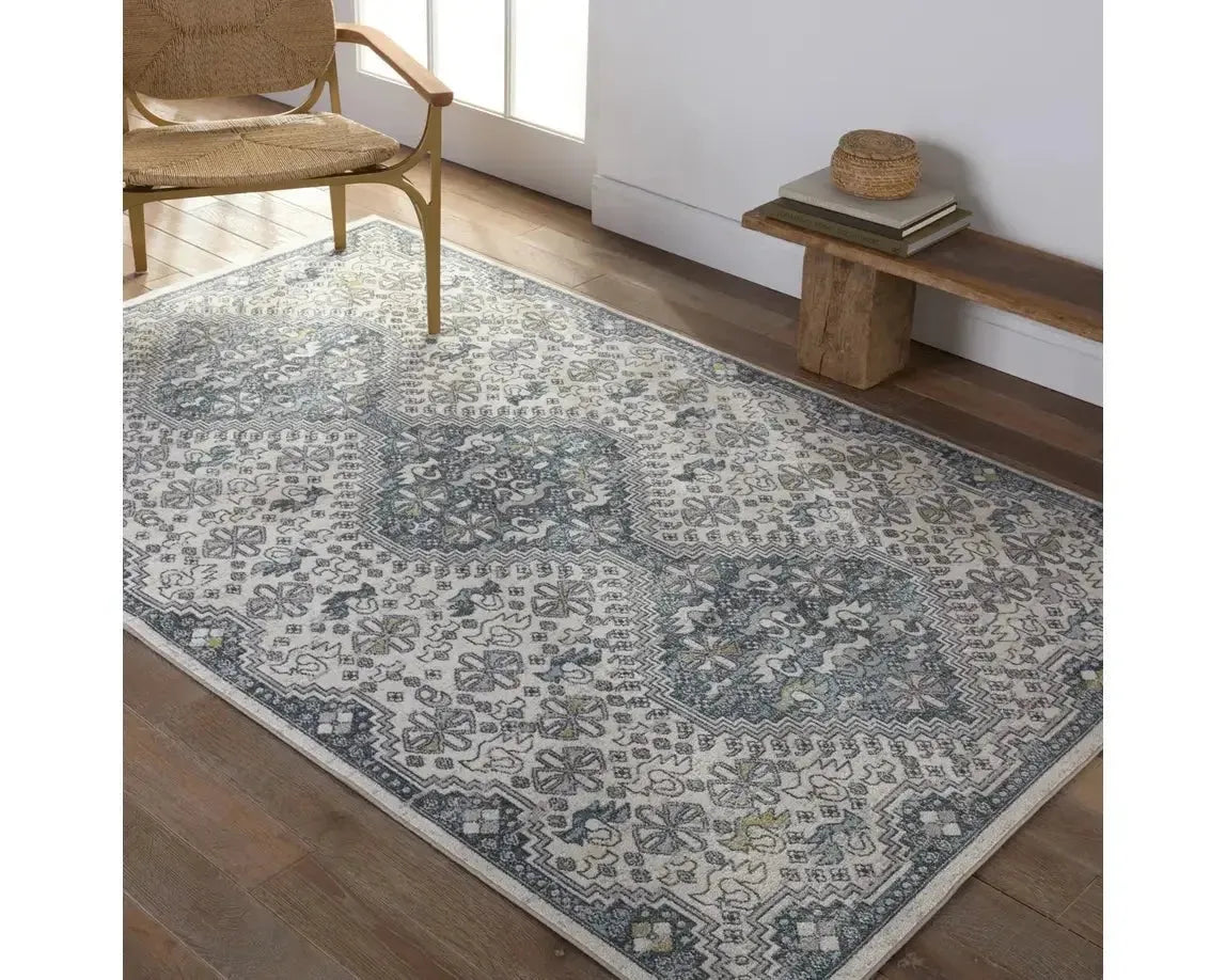 Nadine NDN06 Blue/Light Grey Rug