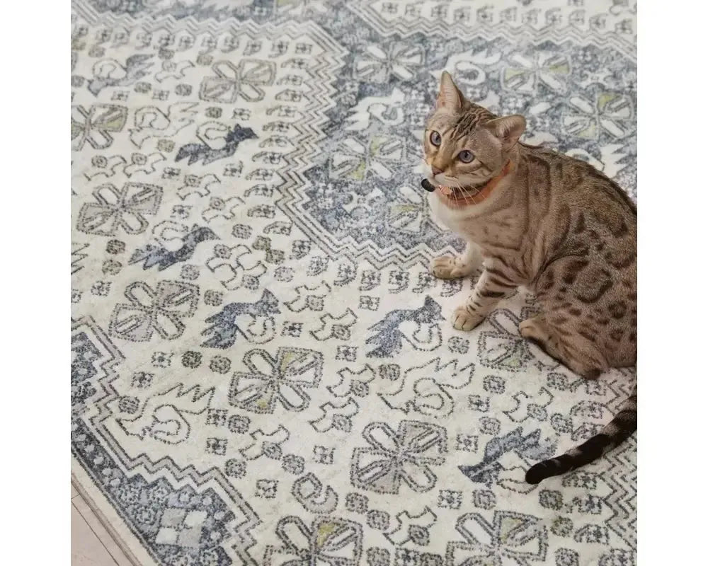 Nadine NDN06 Blue/Light Grey Rug