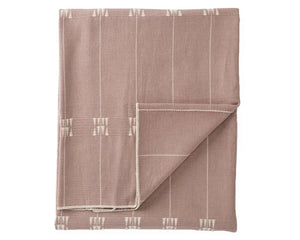 Nagaland Throw NGD03 Mauve/Cream Throw Blanket