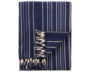 Nagaland Throw NGD06 Blue/Ivory Throw Blanket