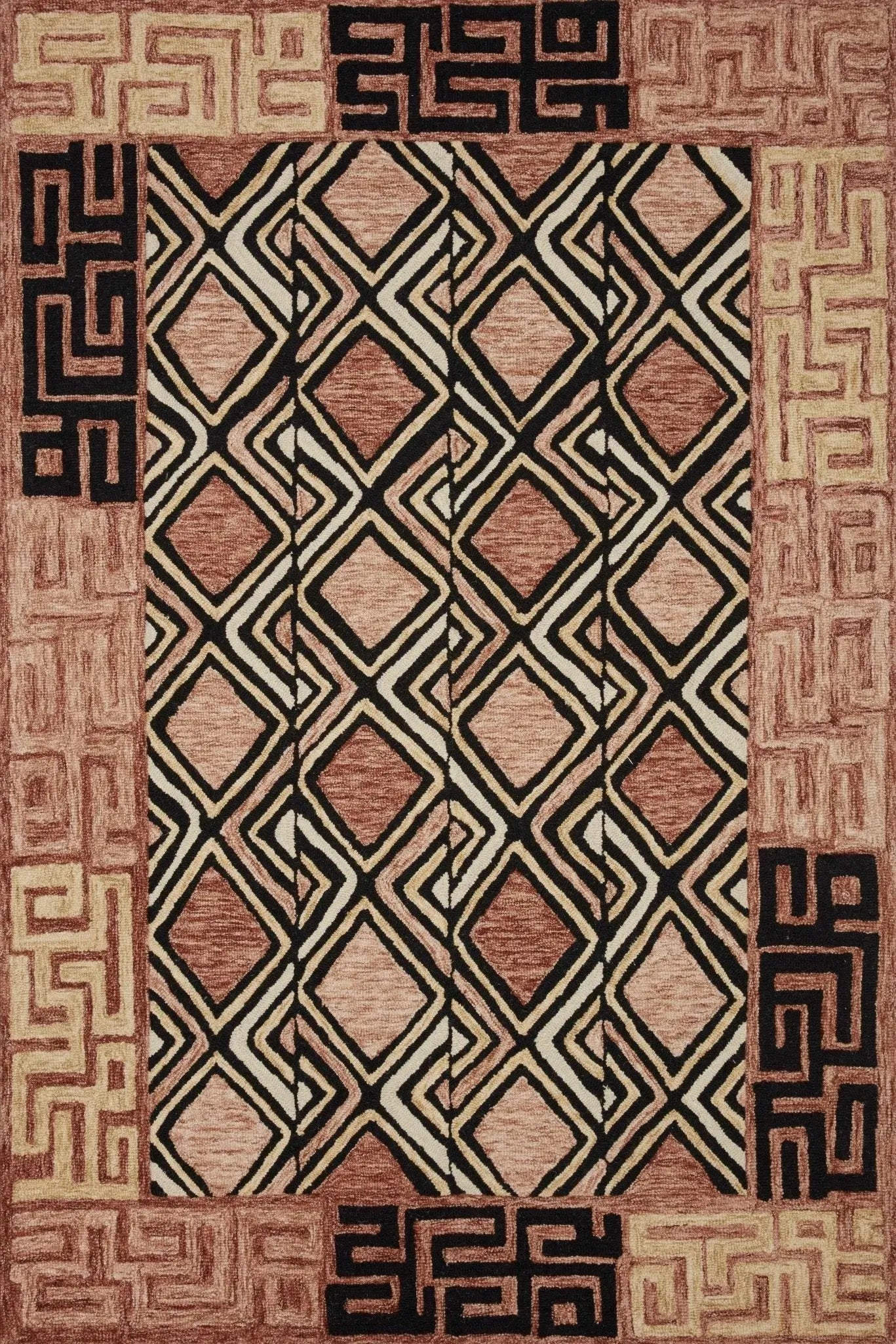 Nala Nal-06 Rose/Black Rug