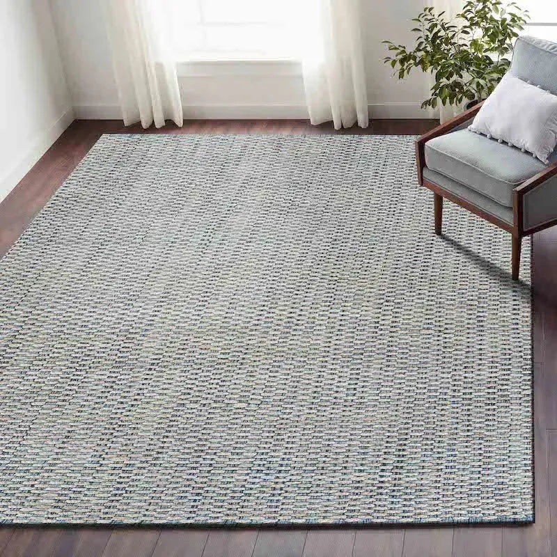 Natural 81436BIL Bleach/Ivory Blue Rug