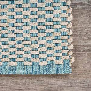 Natural 81436BIL Bleach/Ivory Blue Rug
