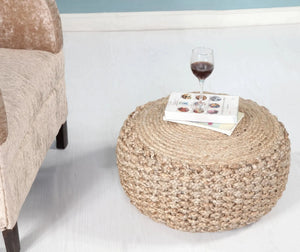 Natural Braided Jute LR99712 Pouf