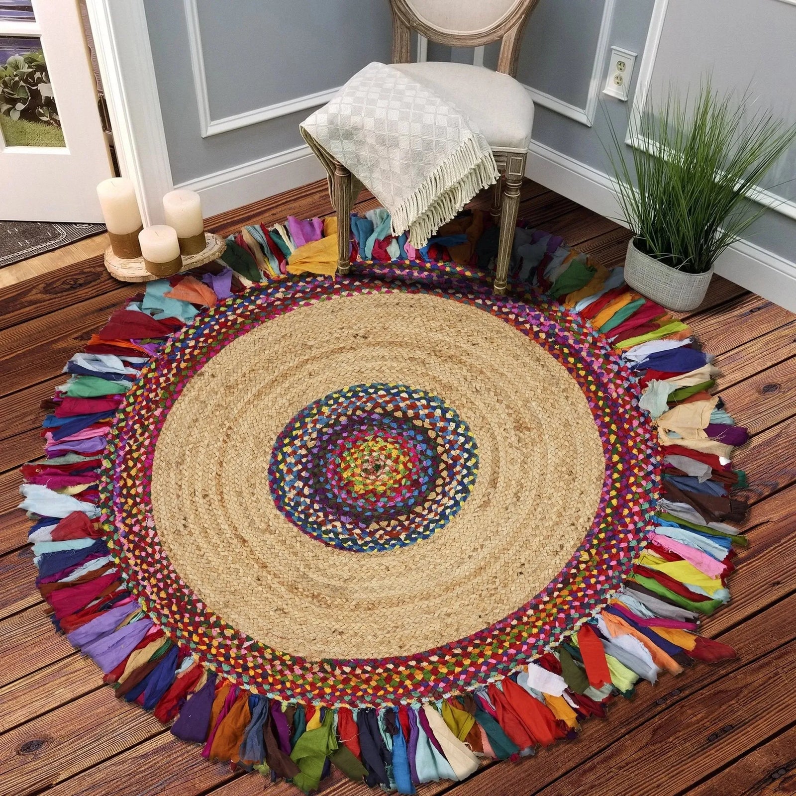Natural Jute LR03327 Multi Rug