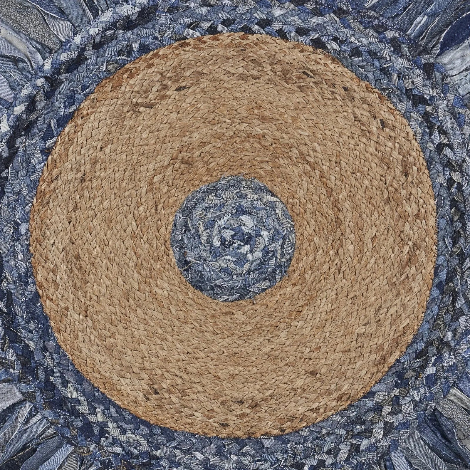 Natural Jute Lr03380 Denim Blue/Natural Rug