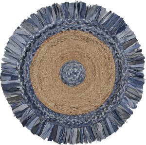 Natural Jute Lr03380 Denim Blue/Natural Rug