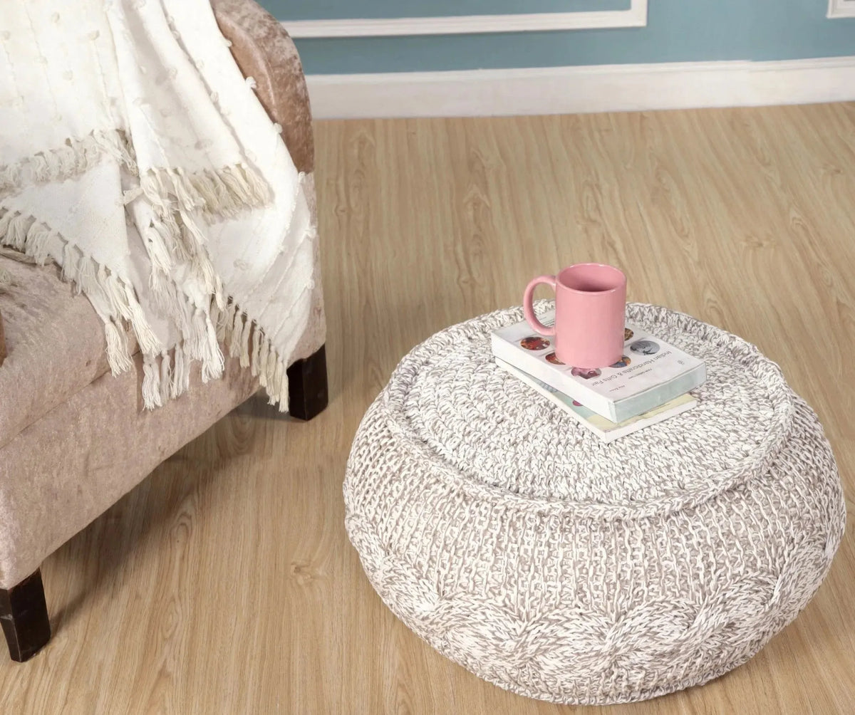 Natural Jute LR99710 Pouf